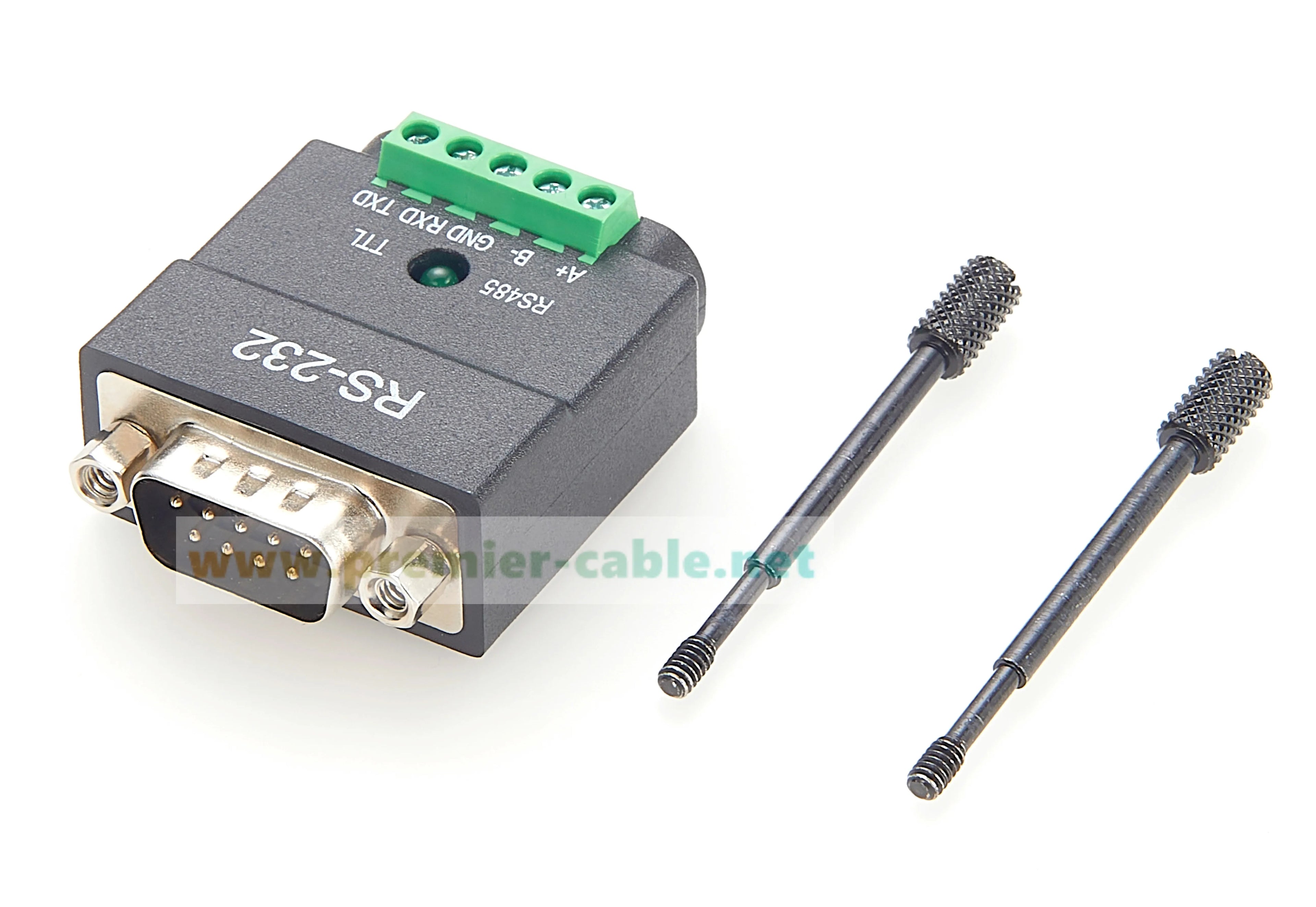 2 In 1 RS232 to RS485/TTL Serial Converter DB9 Male to 5Pin Screw Terminal Block RS232 to 3.3V/5V Interface Signal Adapter