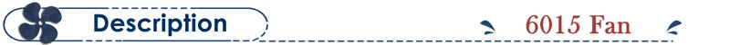 Gdstime 60MM Fan 24V 12V 5V Fan 60MMx15MM Brushless DC Exhaust Axial Cooling Fan 6cm 6015 Cooler for PC Equipment CPU Cooling