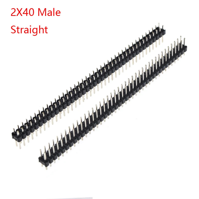 5/10Pcs 2.54mm 40 Pin 1x40 2X40 Single/Double Row Male Female 2.54 Pin Header PCB JST Connector Strip Right angle For Arduino