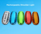 Blue Red Yellow Red Green Color LED Flashing Shoulder Lamp Light Alarm Patrol Warning