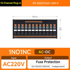 ENMG Relay Module 220VAC 2/4/8/16 Channel SPDT DPDT PLC Signal Amplifier Board Industrial Control Switch