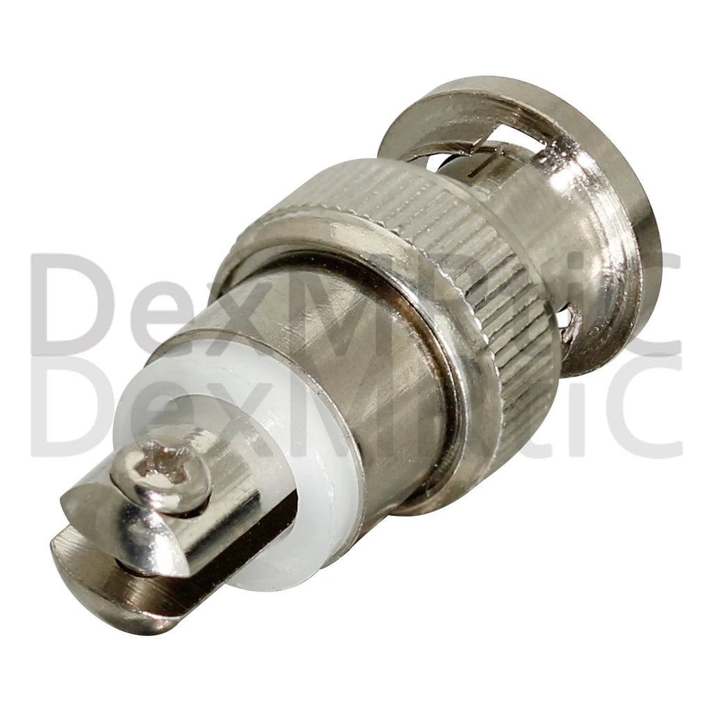 1pc BNC Male RF Connector Nickelplated Swivel Screw For Telescopic Antenna Socket