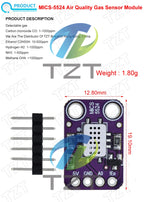 MICS-5524 Air Quality Gas Sensor Module Carbon Monoxide Hydrogen Methane Ethanol H2 CO MICS5524 Detection Board For Arduino