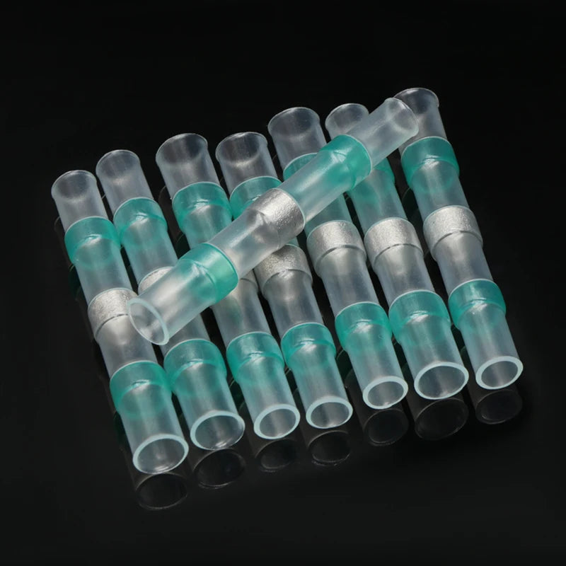 Solder Seal Wire Connectors 3:1 Shrinkage Rate Waterproof Electrical Cable Terminals Heat Shrink Tube Electrical Butt Splice