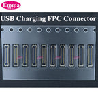 10Pcs Charging FPC Connector On Board For Samsung Galaxy A04s A14 A24 A34 A54 A05s A15 A25 A33 A35 Mainboard Flex Cable Plug