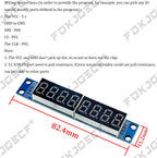 10pcs/lot MAX7219 LED Dot Matrix 8 Digit 7-segment Digital Tube Display Control Module For Arduino