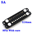 1sets DC 36V 5A Waterproof Magnetic Pogo Pin Connector 5Pin With Ears Pogopin Male Female Spring Loaded DC Power Socket