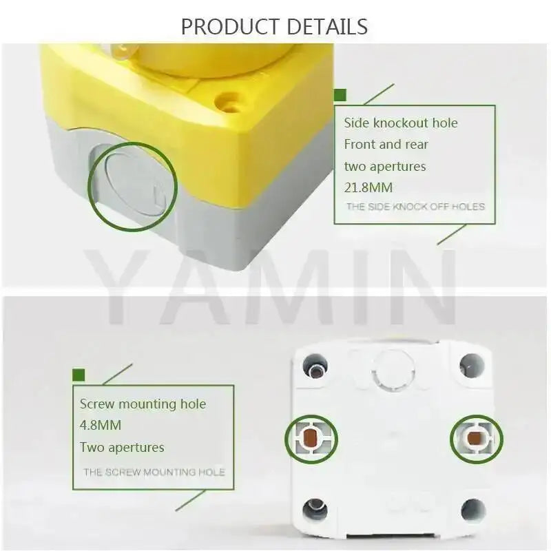 EX Emergency Stop Push Button Switch Box 1P Latching Lock Electrical Elevator Lift Rain-proof Explosion Proof 1NO 1NC LA38-11ZS