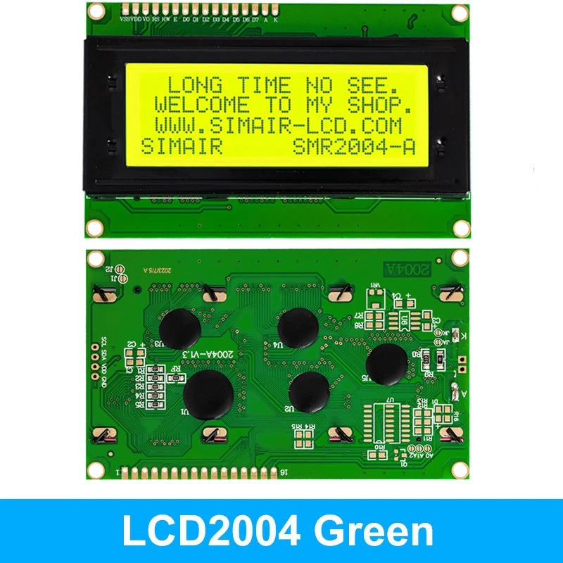 LCD2004A I2C 20x4 Blue Character LCD Module - HD44780 Driver with IIC Serial Interface for Arduino