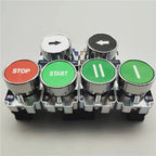 XB2 button switch metal emergency stop reset rotating mushroom head jog power start stop
