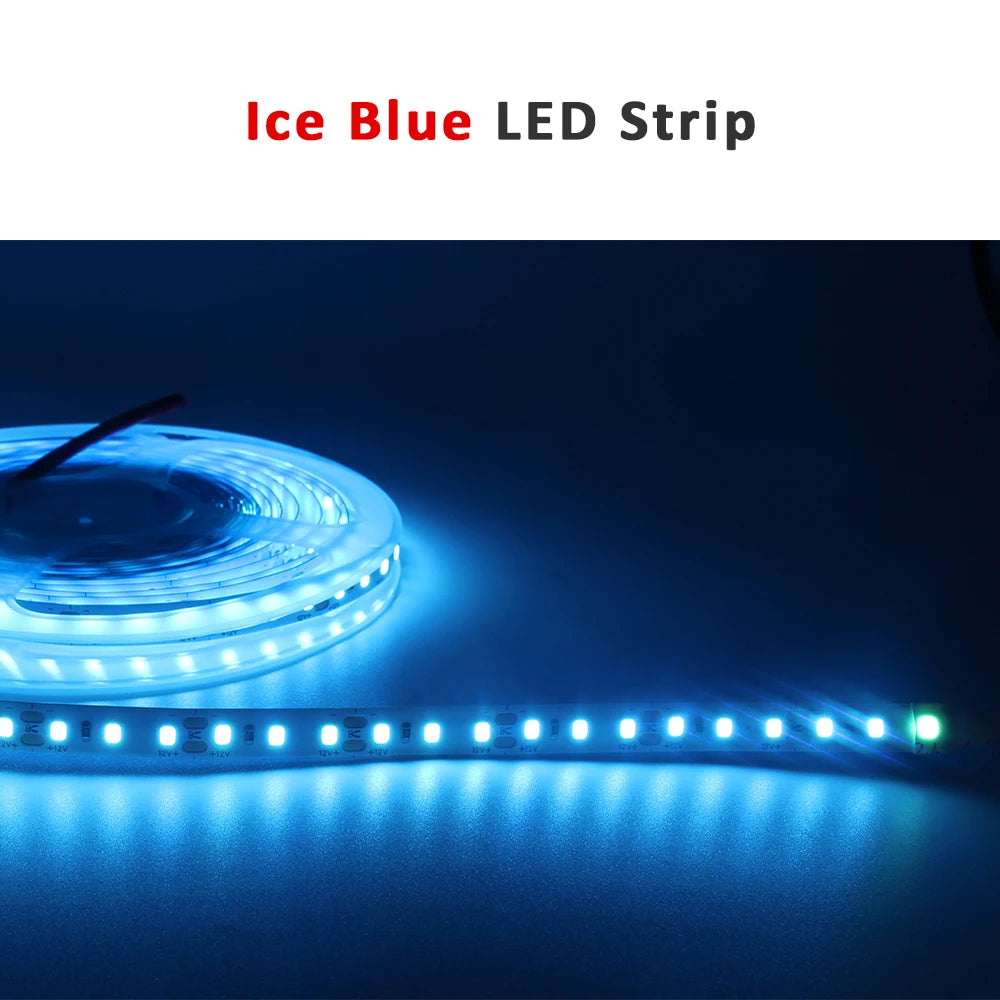 12V LED Strip 1M-5M 600 SMD 2835 6000K 3000K Warm White Stripe Flex Tape Light 120LEDs M 8mm PCB Non Waterproof Ledstrip Lamp