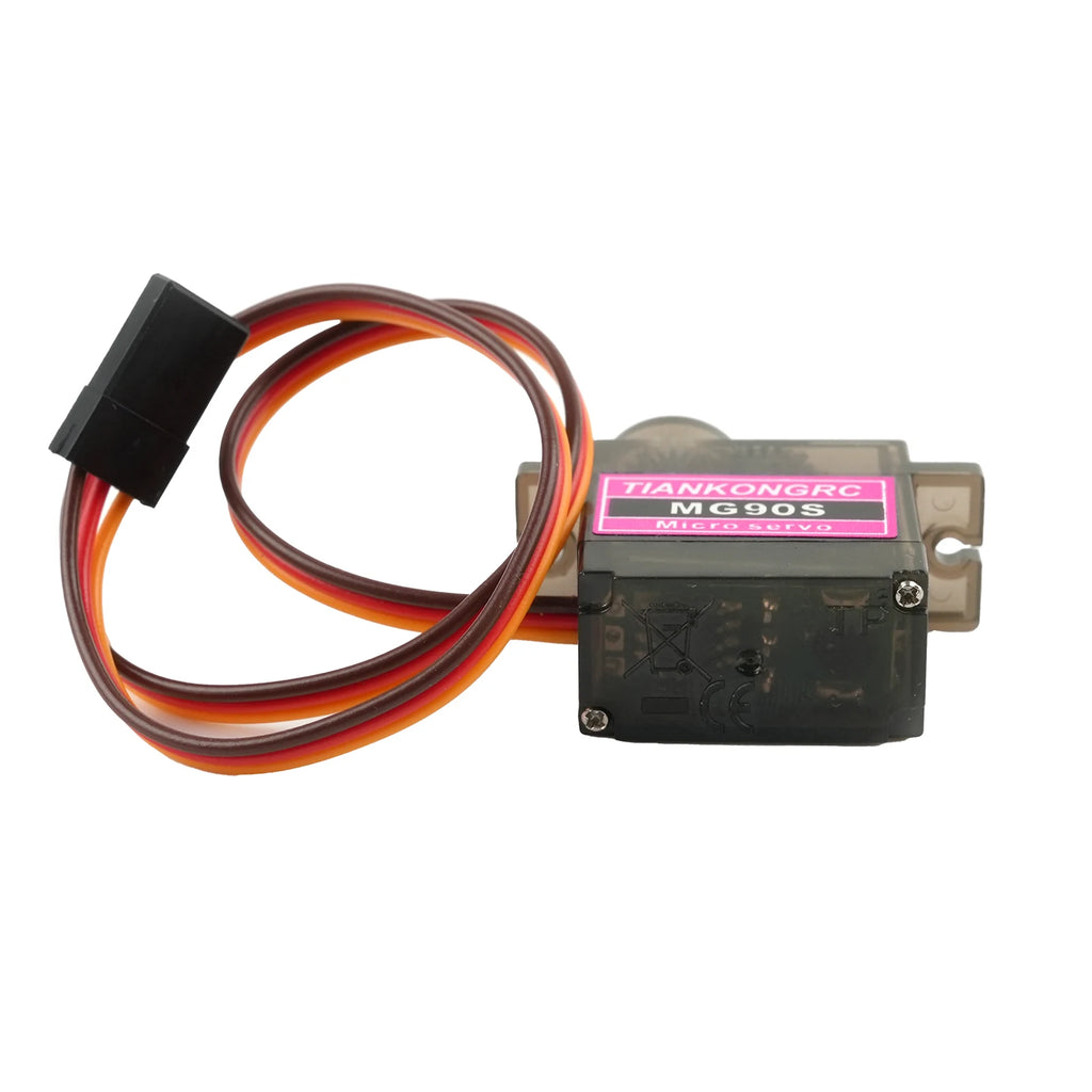 9g Micro Digital Servo Metal + Plastic Gear Brushed Motor MG90S 180/270/360° High Torque for RC Car Robot Airplane Model DIY Toy
