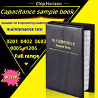 Capacitors Kit SMD Capacitor Sample Book 0201 0402 0603 0805 1206 Assortment Pack 80/90/92values DIY 25 50 pcs