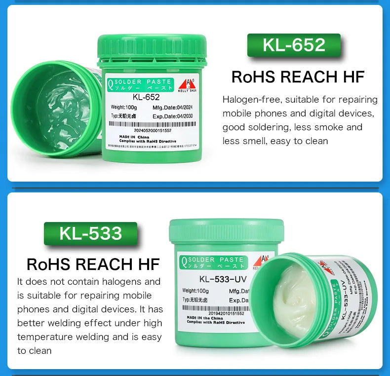 100% Original 100G Soldering Flux for Welding SMD Desoldering BGA Soldering Paste Flux, No-Clean Soldering Pcb Repair Welding