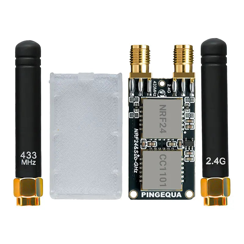 Flipper Zero RF Development Board, PINGEQUA RF Lab App-Ready, NRF24 + CC1101 Module 2.4GHz & 433MHz Auto Switch