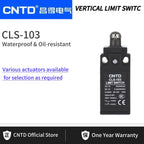CNTD CLS-103 Cross Roller Plunger Limit Switch 1NO+1NC IP65 Waterproof Oil Resistant Travel Switch 6A 250VAC Industrial Control