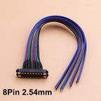 1Set 2.5/2.54 MM Pitch Spring Loaded Male Female 2P 3 4 5 6 7 8  Pole Through Holes PCB BTB Connector 2A DC Magnetic Pogo Pin