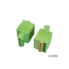 5pcs 15EDGKD 3.81MM Spring Pressed Wiring Terminal  Spring Plug 2-24P Screw-free Plug PCB Board Socket Phoenix Connector