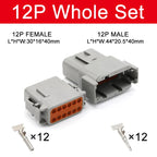 Deutsch Connector DTM Waterproof Automobile Connector With Terminal Male Female Plug&Socket DTM04-2/3/4/6/8/12P DTM06