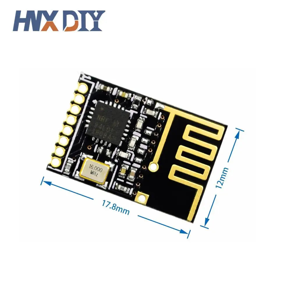 1-10pcs Mini NRF24L01+ 2.4GHz SMD RF Wireless Transceiver Module Mini Power Enhanced Version SMD Receiver Transceiver Board