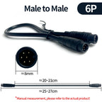 4Pcs M8 IP67 Waterproof Sensor Cable Connector 2 3 4 5 6 Pin Male Female Plug Socket 20cm Wire Extension Kit Industrial