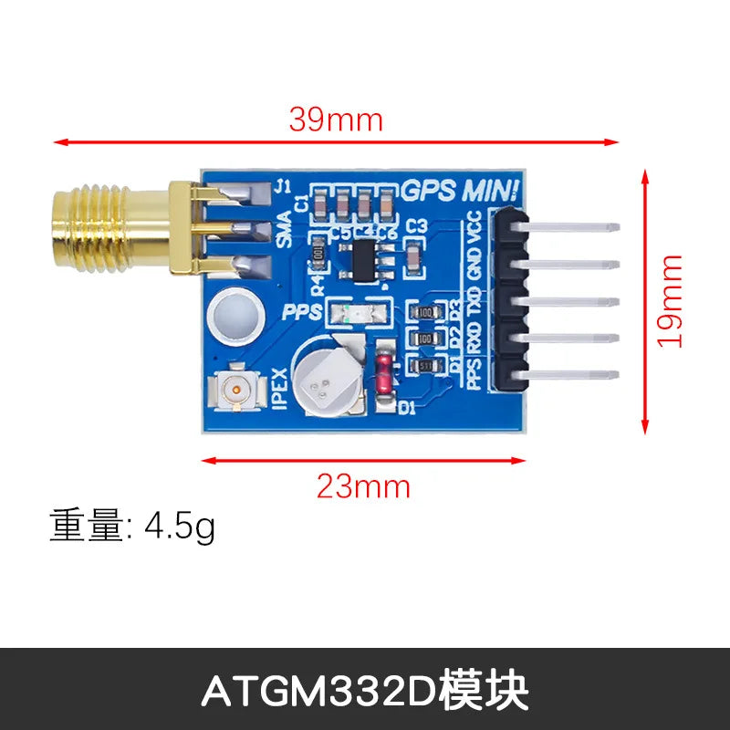 ATGM332D 5N71 GPS Beidou GLONASS Tri Mode Satellite Receiver Module SMA Replacement for NEO M8N