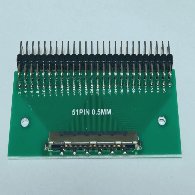 1pcs 51pin Lvds Adapter Board 0.5mm Pitch To 2.54mm Lcd Screen Adapter Lcd Test Board