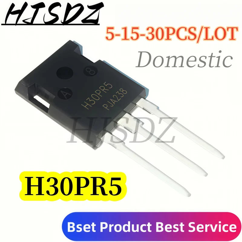 【5-15-30PCS/LOT】Tubo IGBT de alta potencia H30PR5 H20PR5  IHW20N135R5 IHW30N135R5 TO-247 Domestic/Original