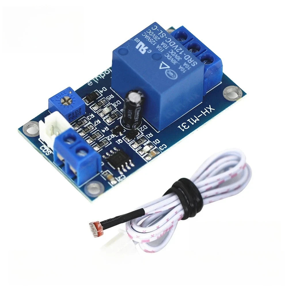 DC 5V/12V/24V XH-M131 Photoresistor Relay Module 10A Light Control Switch Detection Sensor Brightness Automatic Control Module