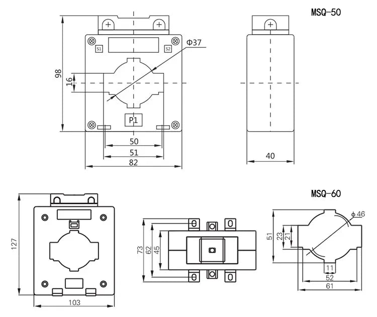 MSQ-30B Current Transformer  5/5A 10/5A 15/5A 20/5A 30/5A 150/5A MES-30B