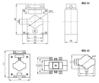 MSQ-30B Current Transformer  5/5A 10/5A 15/5A 20/5A 30/5A 150/5A MES-30B