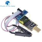 CH341B CH341 24 25 Series EEPROM Flash BIOS USB Programmer Module SOIC8 SOP8 Test Clip For EEPROM 93CXX / 25CXX / 24CXX DIY KIT