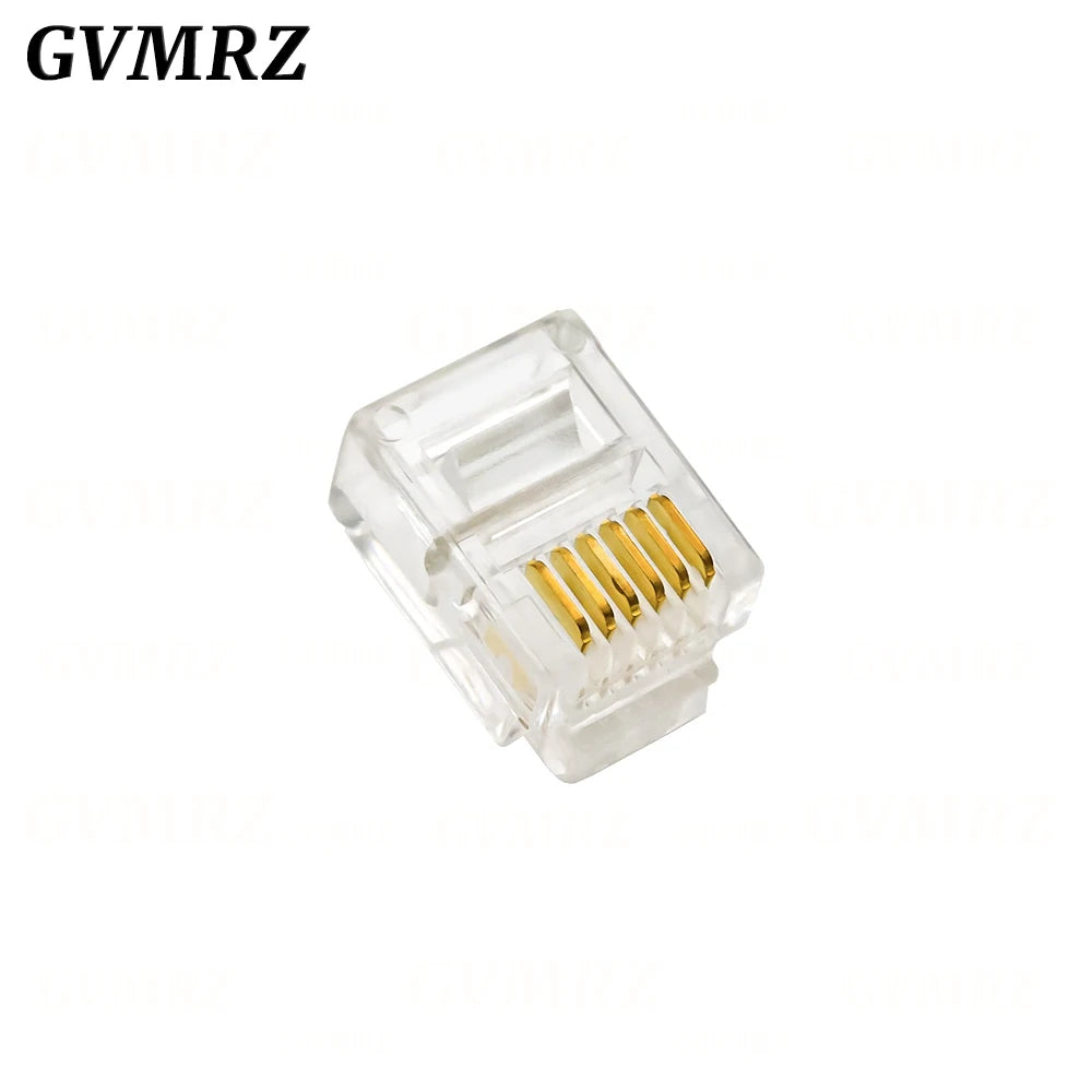 4Pin 6Pin 8Pin Cable End Connectors Plugs telephone connector internet connector RJ9 4P4C RJ11 6P4C 6P6C RJ45 8P8C Crystal