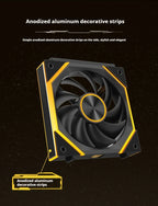 Star Brick P1 Jungle Leopard Interstellar SE Building Block Fan Triple ARGB 12cm Desktop Computer Wireless Splicing Fan