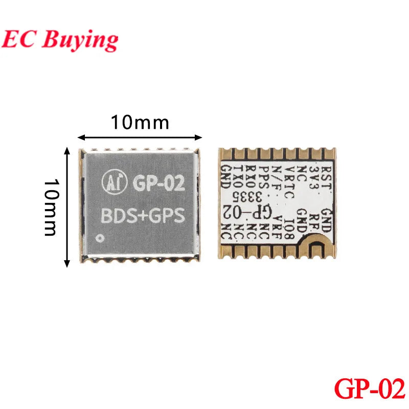 2Pcs/1pc GP-01 GP-02 Kit GPS+BDS Beidou Dual Mode Timing Satellite Positioning Navigation Module BG02-T Development Board