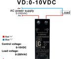 LCTC 0-10V 4-20mA 0-5V SSR Solid State Relay Voltage Regulator Single Phase Slim Relay With Radiator 10A 25A 40A 50A 60A 80A