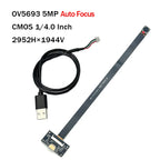 5MP OV5693/12MP IMX258 CMOS 2K/4K 3840×2160 30fps AF/FF USB Camera Module Face Recognition 75 Degrees MJPEG, YUY2