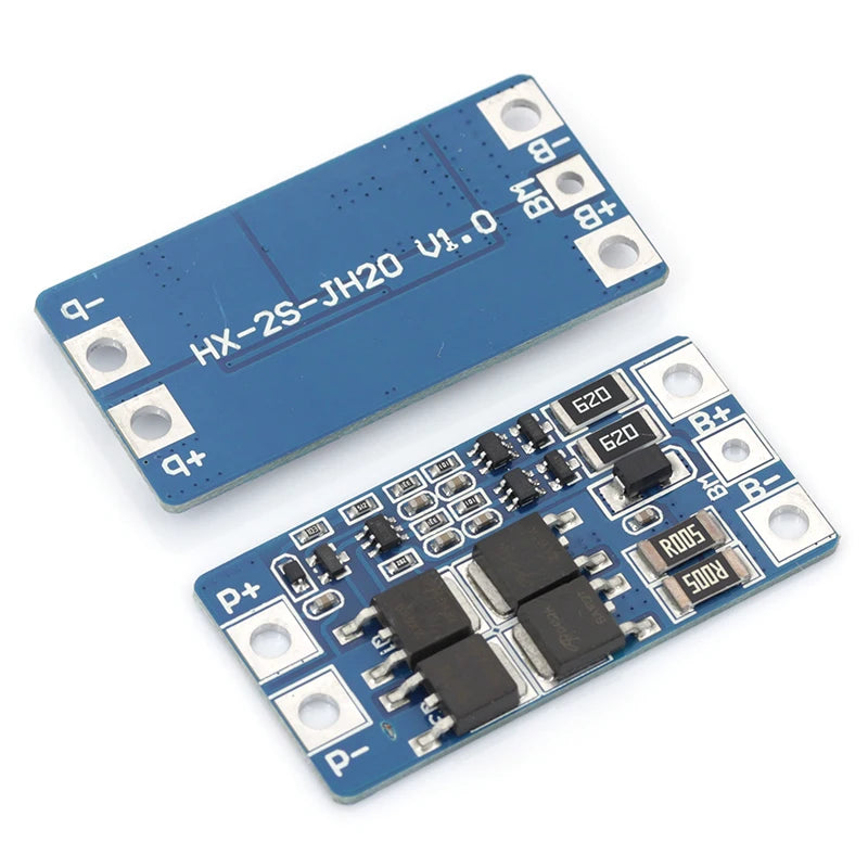 1-10Pcs 2S 10A 7.4V Li-Battery BMS Protection Board to 8.4V with Balanced Function / Overcharge Protection for 18650 Batteries