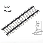 5pcs 2.54mm PCB Board Spacer 1X40P L11.4/15-21/23/25/30/35/40/50mm Straight Single Row Double Insulat Gold Connector Male Header