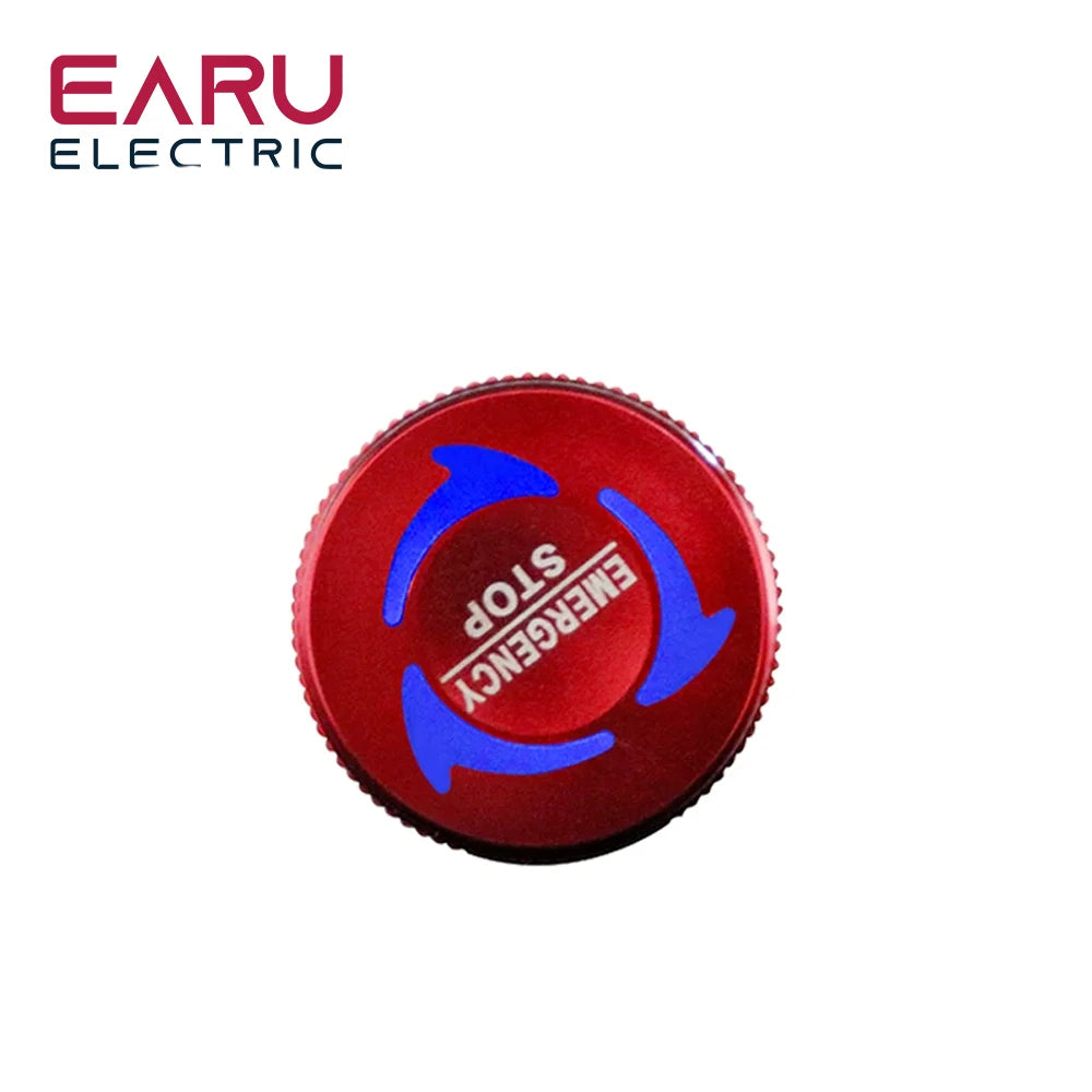 16/19/22MM Mushroom Metal Emergency Stop Push Button Switch Triple Dual Color RGB LED Light Rotary Power Switch 5V 12V 24V 220V