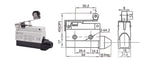 10pcs/lot Micro Limit Travel Switch Waterproof Momentary AZ-7312 AZ-7311 AZ-7121 AZ-7310 AZ-7141 Straight 90 Degree Roller Lever