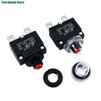 2/5Pcs Circuit Breaker Overload Protector Switch Fuse 3A 4A 5A 6A 7A 8A 10A 12A 15A 20A Resettable With & Without Waterproof Cap