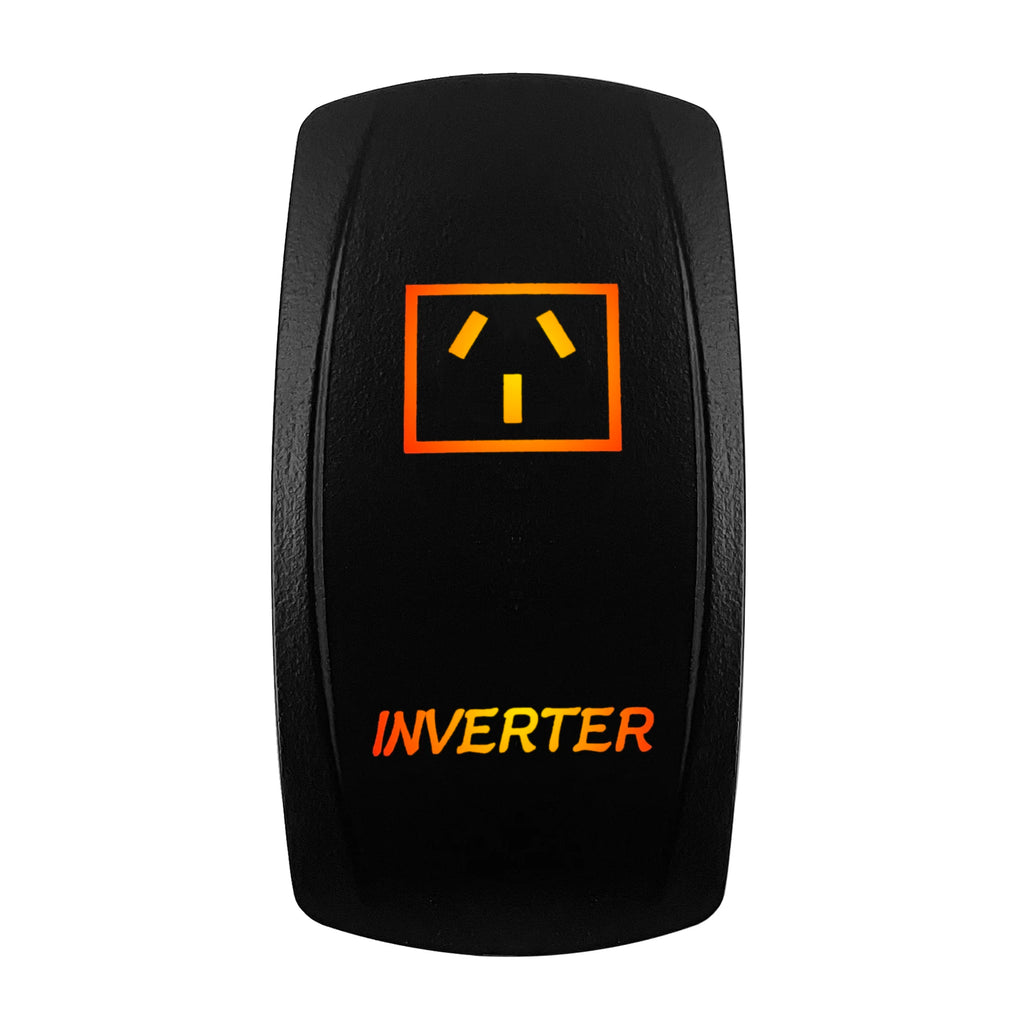 12V-24V Orange Led Rocker Switch Waterproof 20A Amber Light SPST DPDT Toggle Key for Car Boat ATV Camper Motorhome Auto Machine