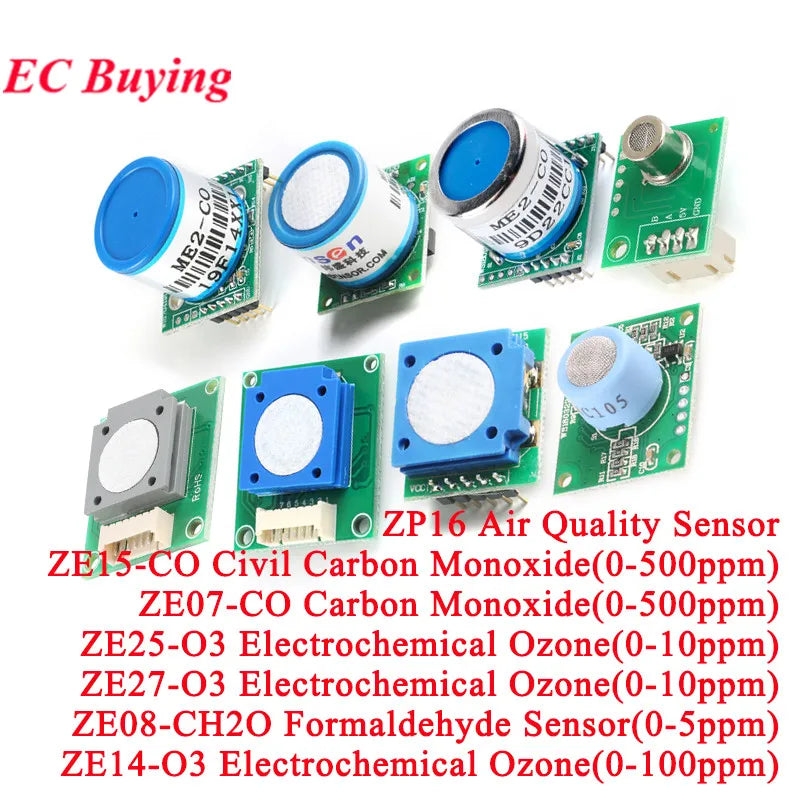 ZE07-CO Carbon Monoxide CO O3 Sensor ZE15-CO ZE25-O3 ZE07-CO ZE27-O3 ZE14-O3 ZC05 ZP16 Air Gas Alarm Detection Module Ozone