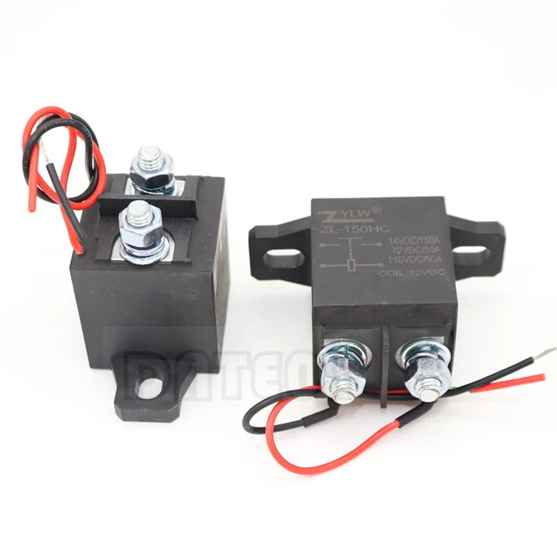 Automotive New Energy Start Long Time Relay Arc Extinguishing Dc Contactor With Strong Magnetic Field 150A12V24V48V72V