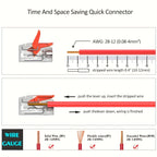 Quick PlugIn Multi Port Universal Orange Wire Connector Terminals Two Hundred Fifty Volt Thirty Two Amp Electrical Connectors