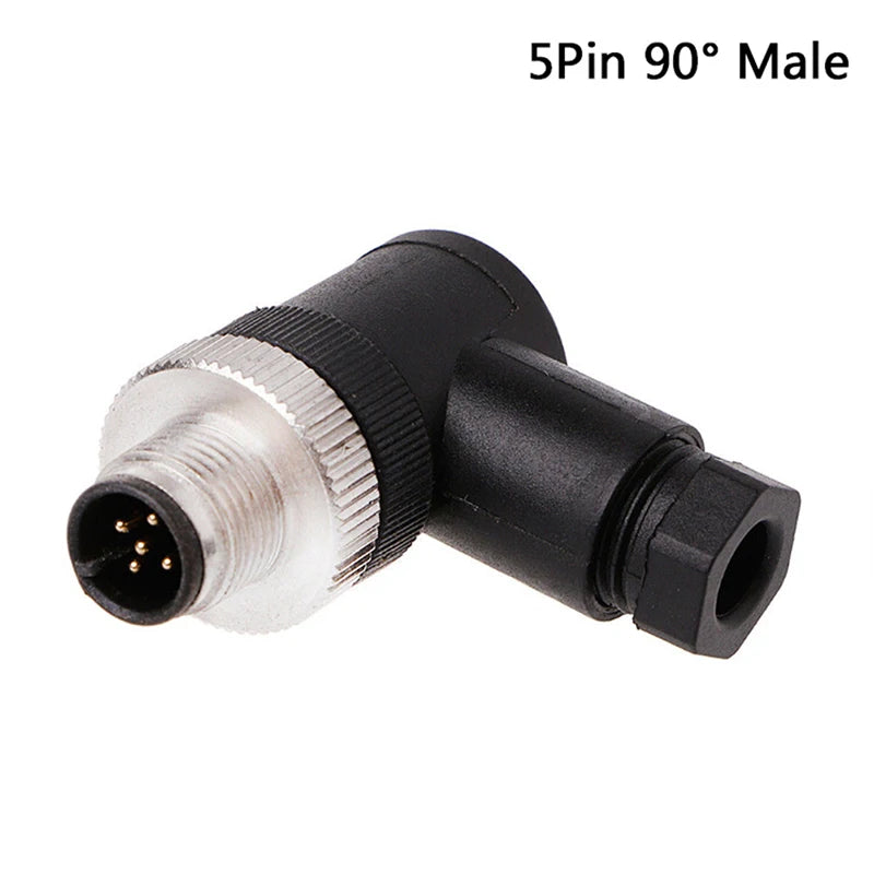 New 1PCS Waterproof Plug Aviation Plug M12 Connector Male And Female Plug Pin Hole 4 5 8 12 Core  3/4/5 Pin  M12 Sensor Connecto