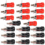 5/10PCS Binding Posts Terminals 4mm Banana Plug Socket Nickel Plated Terminal Red Black Barrel Connector For Amplifier Arduino