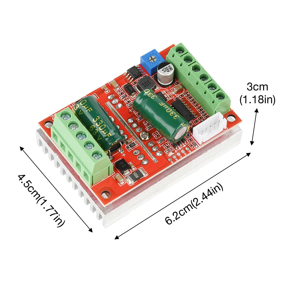 ZS-X11H V1 DC 6-60V 400W BLDC Three Phase DC Brushless Motor Controller Mini PWM Hall Motor Control Driver Board