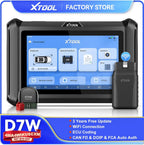 XTOOL D7W Bluetooth Diagnostic Tool All System Automotive Scanner Bi-Directional Control ECU Online Code Built in CAN FD DOIP